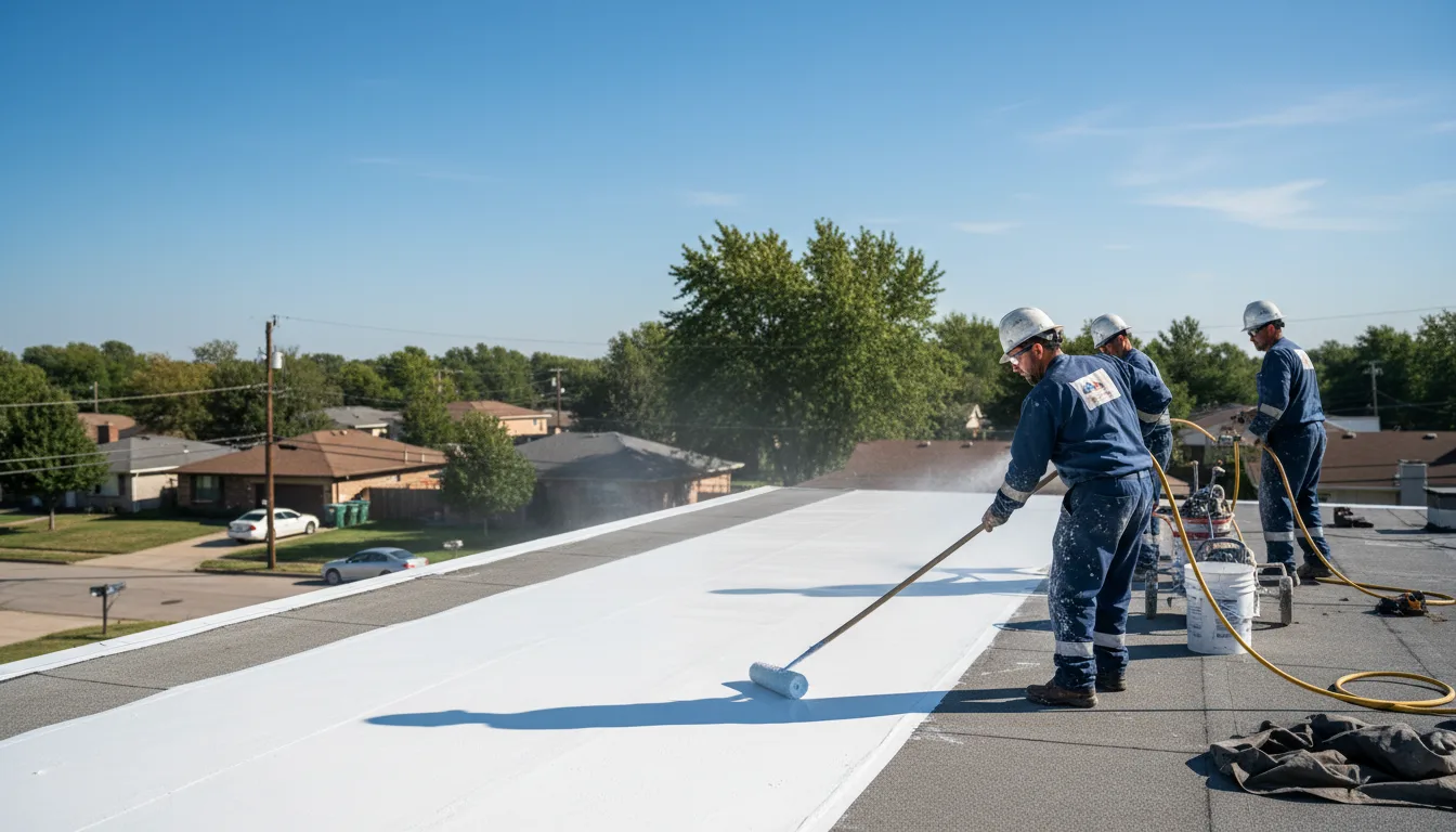 Commercial roof coating in Weslaco, TX near me